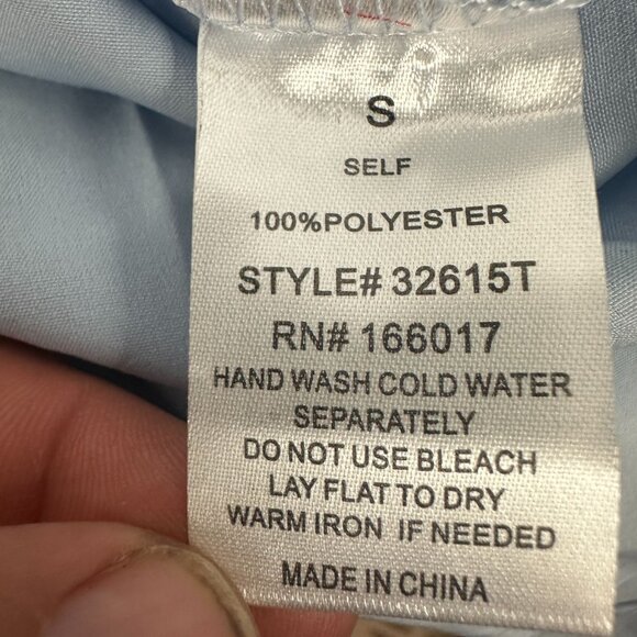 Blue B. Collection Western Style Button-Up Shirt Green Sequin Cowboy Boot Size S - Picture 7 of 7